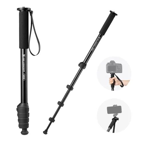 K&F Concept Monopiede 160cm Alluminio 10kg con Cinghia