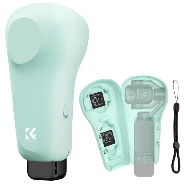 K&F Concept Custodia Pocket 4P Rigida Verde filtri