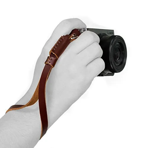 MegaGear cinturino mano pelle reflex marrone scuro