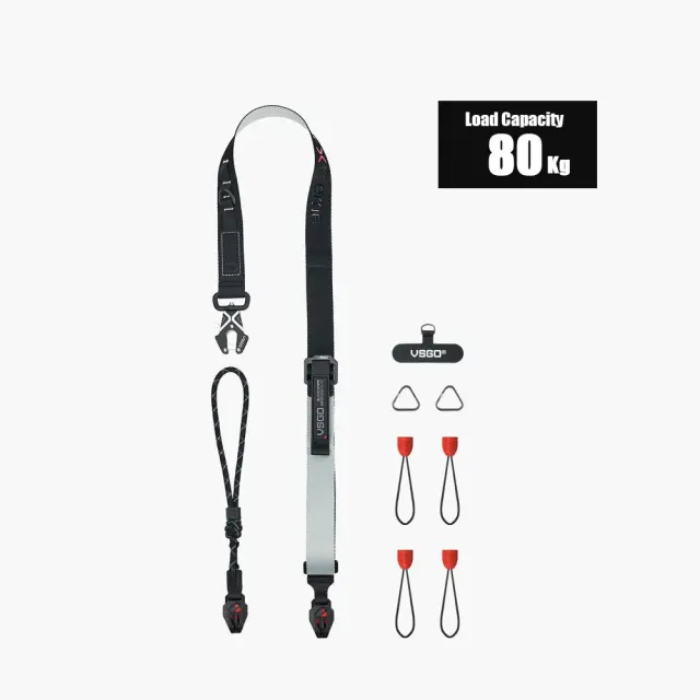 VSGO Black Snipe tracolla fotocamera 2-in-1 arancio verde