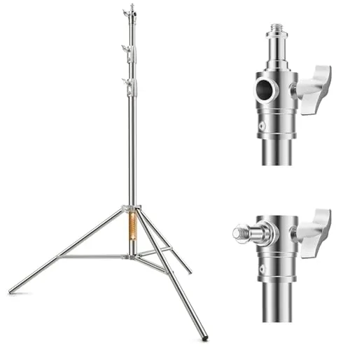 K&F Concept Stativo Luce 2,8m Acciaio 10kg con Molla