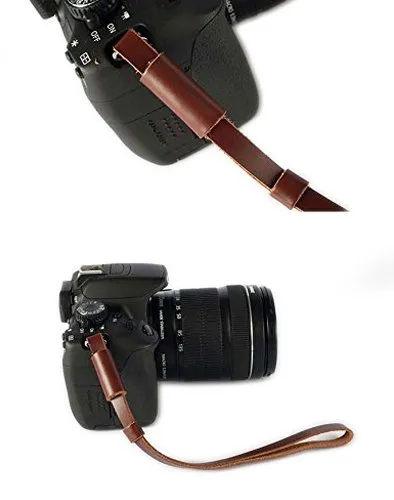 MegaGear cinturino mano pelle reflex marrone scuro