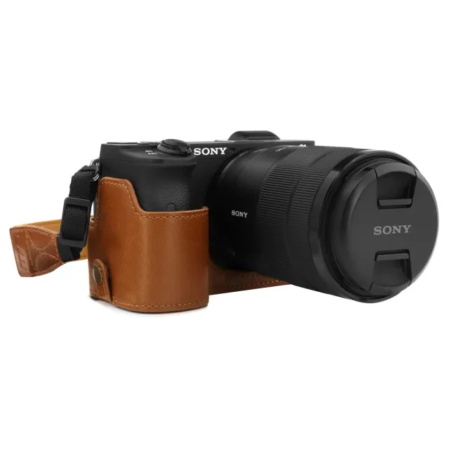 MegaGear MG1809 Ever Ready custodia A6600 pelle marrone chiaro