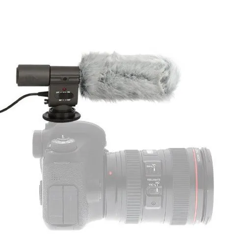 MegaGear Microfono Stereo Esterno per DSLR e Camcorder 90/120°
