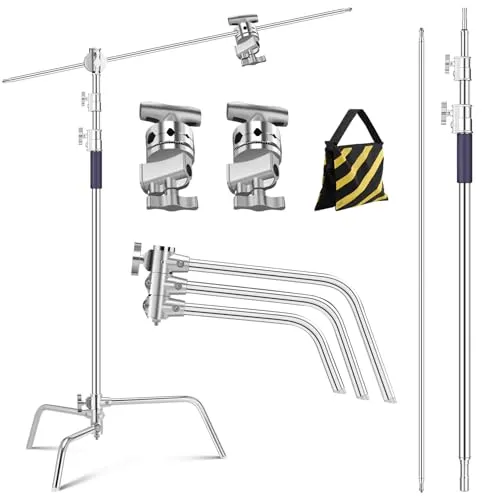 K&F Concept C Stand 330cm stativo acciaio 20kg