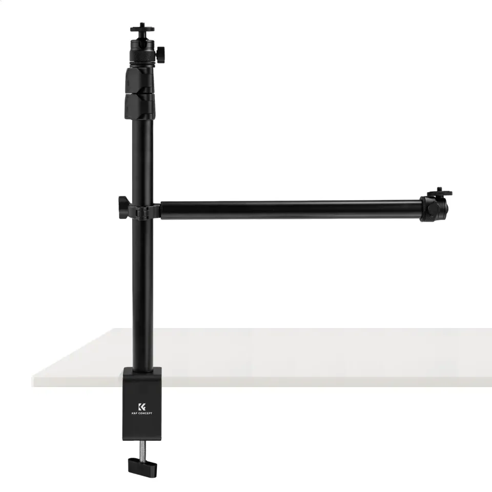 K&F Concept supporto tavolo fotocamera braccio 35 cm alluminio