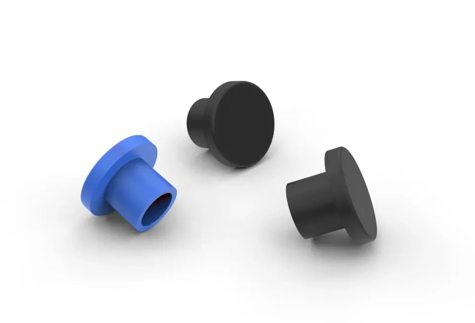 T-Housing cappucci pulsanti acciaio set 3 pezzi guanti
