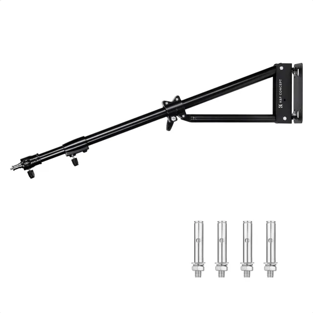 K&F Concept braccio triangolare parete 130cm metallo 1/4"-3/8"