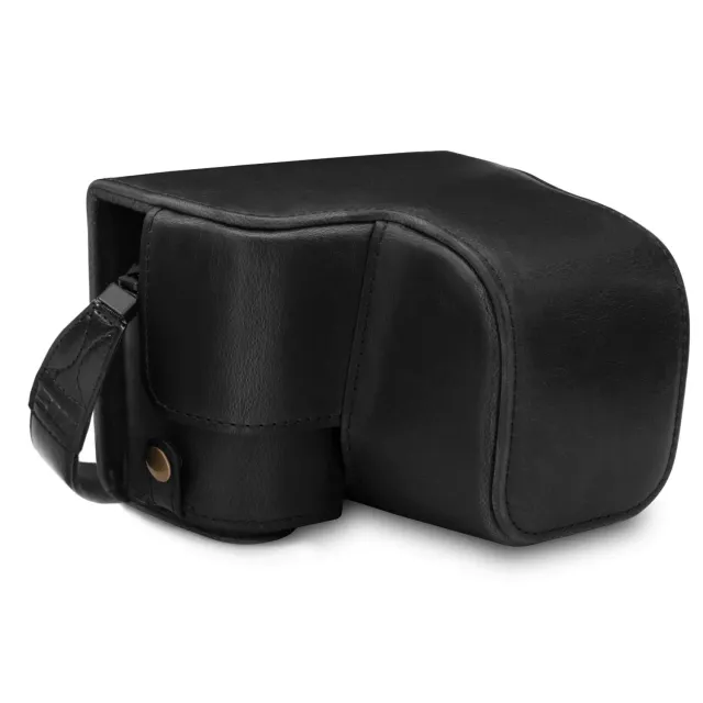 MegaGear MG1651 Custodia Pelle Sony A6100 A6400 Nera