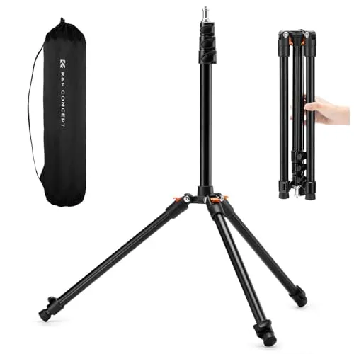 K&F Concept treppiede luce alluminio 2m vite 1/4"