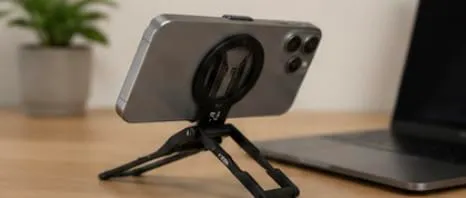 K&F Concept Mini Treppiede Magnetico Smartphone Argento 7mm
