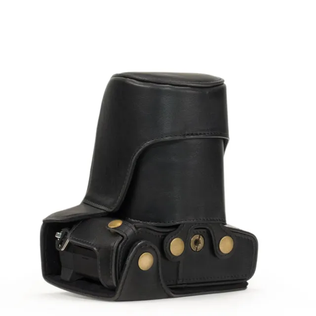 MegaGear Ever Ready custodia E-M5 Mark II nera pelle PU