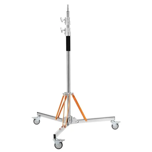 K&F Concept 330cm stativo luci acciaio con ruote 30kg