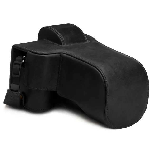 MegaGear Ever Ready custodia vera pelle per Nikon Z50 50-250mm