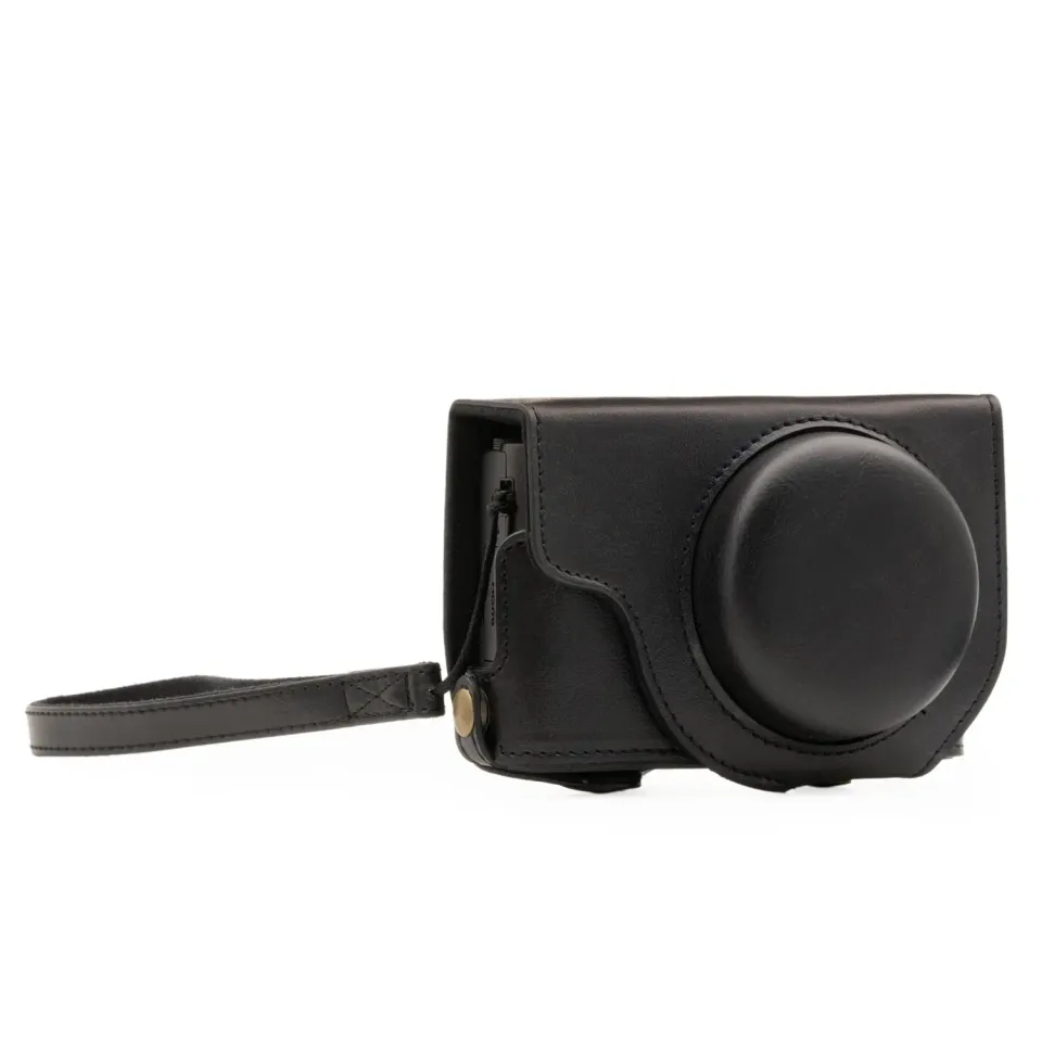 MegaGear MG1132 custodia pelle Lumix LX10 nero compatta