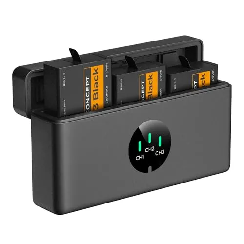 K&F Concept Hero 13 Batterie Enduro 2100mAh Kit 3+Caricatore